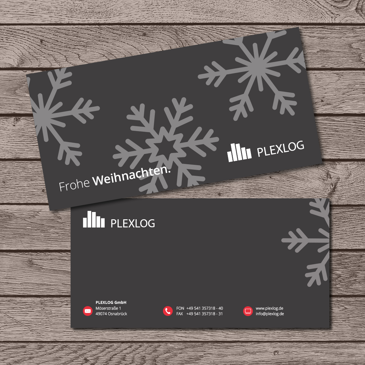 Plexlog Weihnachtskarte